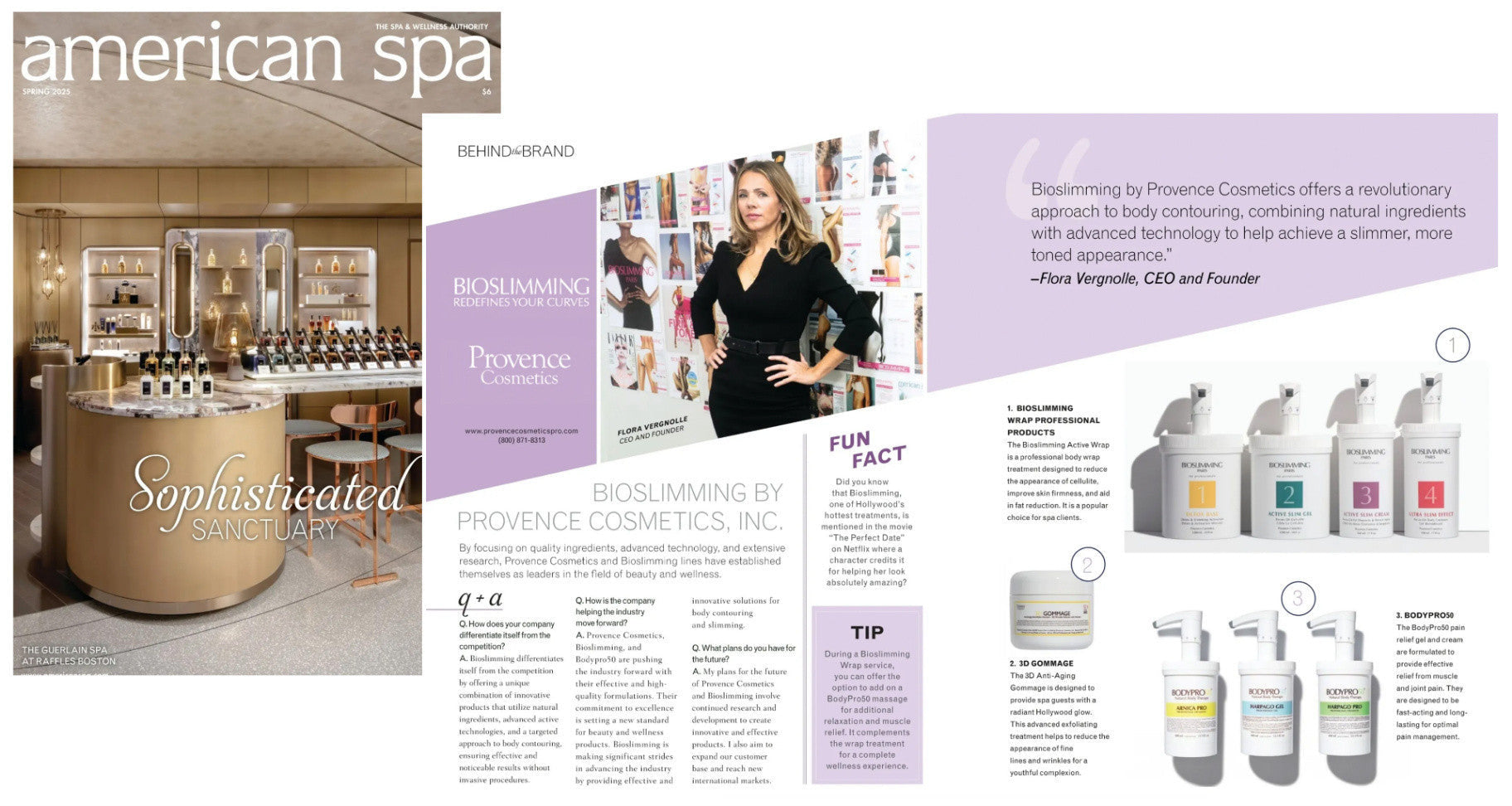 AMERICAN SPA MAGAZINE: BEHIND THE BRAND WITH FLORA VERGNOLLE